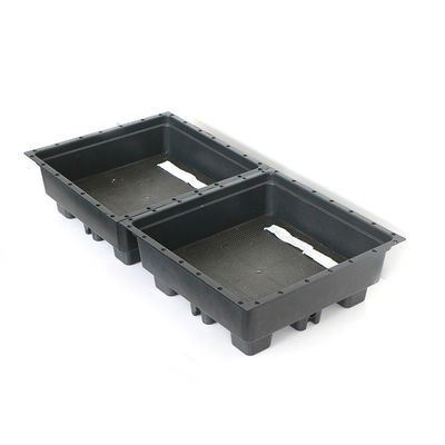 Kunststoffgrüne Dächer Rechteck Gartenfach 500x500mm für 4 Quadrat-Einheiten und Blumenkrug