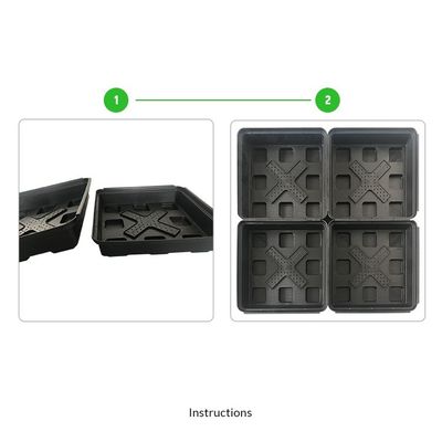 Quadratische Hdpe-Pflanzenteile Dachterrasse Garten Topfpflanzer für Außenvermehrungskits