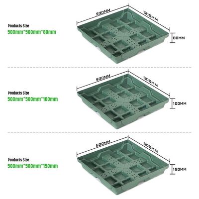 Quadratischer Kunststoff-Gartengetränker mit Hdpe-Material und nicht beschichtetem Finish