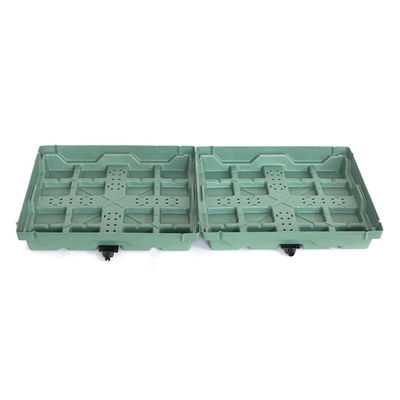 Quadratischer Kunststoff-Gartengetränker mit Hdpe-Material und nicht beschichtetem Finish