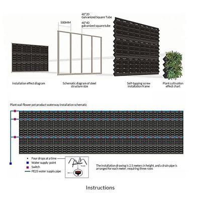Vertikaler Moos Garten Grüne Pflanzen Wandplatten Veredelung nicht beschichtet pro Quadratmeter 4