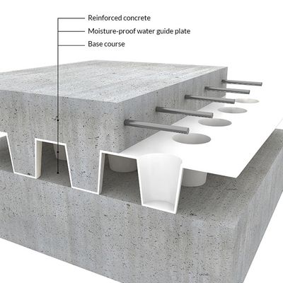 Grüne Modular-Dach-System Hdpe Grübchen Membran Drainage Mesh Mat Board
