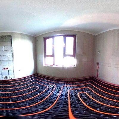 450*450*25MM Kunststoff-Manifold Warmwasser-Bodenwärmesystem für Lager