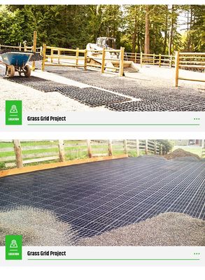 Maßgeschneiderte Gravel Driveway Bodenverstärkung Grass Grid mit modernem Design
