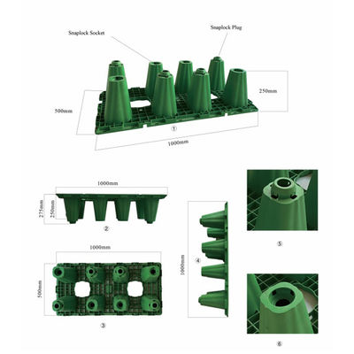 Regenwasserinfiltrationsbehälter aus HDPE-Material zur langfristigen Regenwasserlagerung