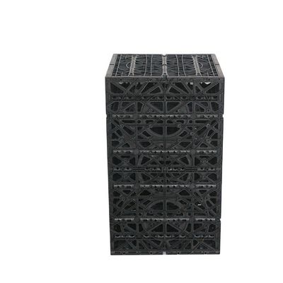 Schwarze Kunststoff-Geocelluläre Infiltrations-Drainage-Box für Regenwasser-Sammlung