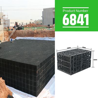 Schwarze Kunststoff-Geocelluläre Infiltrations-Drainage-Box für Regenwasser-Sammlung