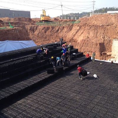 Schwarze Kunststoff-Geocelluläre Infiltrations-Drainage-Box für Regenwasser-Sammlung